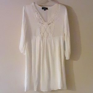 NAIF white boho dress size M